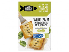 Wilde Zalm in bladerdeeg met spinazie