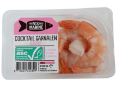 Grote garnalen met staart