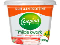 magere kwark met een vleugje aardbei