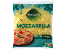 Geraspt mozzarella