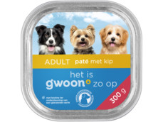 Paté met kip hond