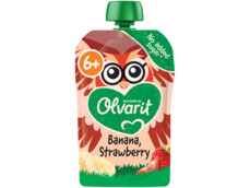 6+ Maanden Knijpzakje Banaan Aardbei