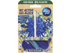 Toiletblok blauwe bloesem 0% plastic