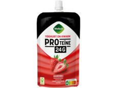 Proteine yoghurt en kwark aardbei