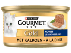 Gold mousse met kalkoen product foto