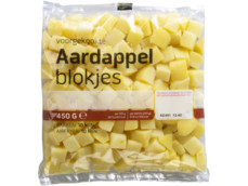 Aardappelblokjes product foto