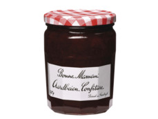 Aardbei jam product foto