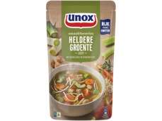 Soep in zak speciaal heldere groentesoep product foto