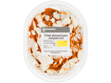 Filet americain carpaccio product foto