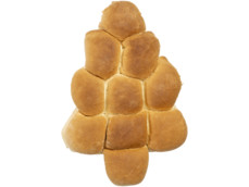 Kerstboom worstenbrood product foto