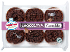 Muffin chocolava crumble product foto