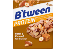 Proteinreep noten en karamel b'tween product foto