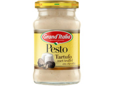 Pesto tartufo met truffel en ricotta product foto