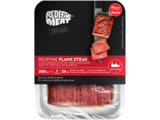Flank steak plantaardig product foto