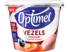 Yoghurt vezels aardbei product foto