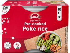 Pre-cooked poke rice product foto