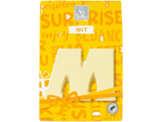 Chocoladeletter wit product foto