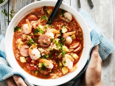 Jambalaya-soep product foto