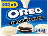 Koekjes omhuld met witte chocolade