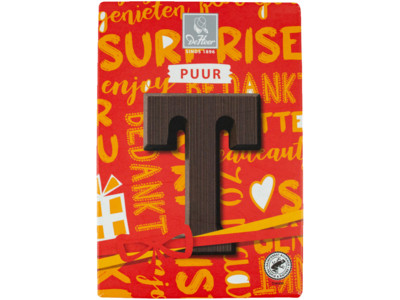 Chocoladeletter puur product foto