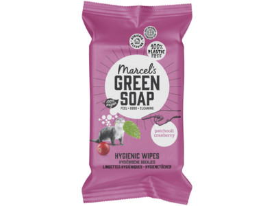 Cleaning wipes patchouli & cranberry product foto
