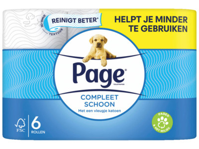Compleet schoon toiletpapier product foto