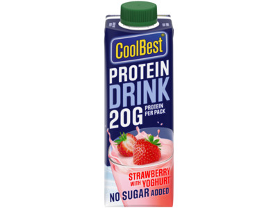 Proteindrink strawberry product foto
