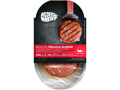 Premium burger plantaardig product foto