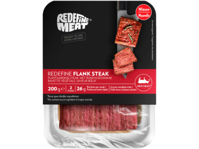 Flank steak plantaardig product foto