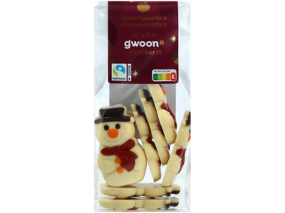 Plaatfiguurtjes sneeuwpopjes product foto