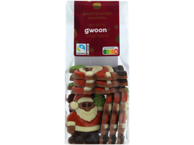 Plaatfiguurtjes kerstman product foto