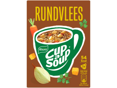 Cup a soup rundvlees product foto