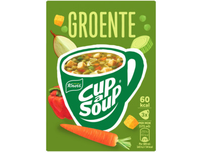 Cup a soup groente product foto