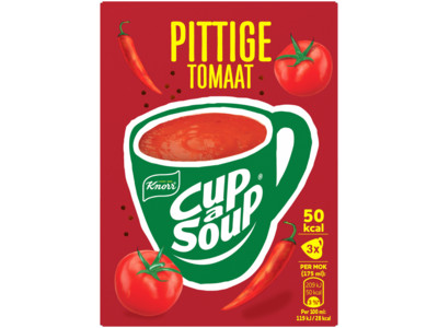Cup a soup pittige tomaat product foto