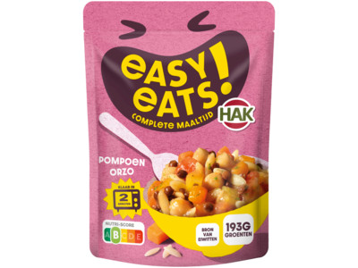 Easy eats pompoen orzo product foto