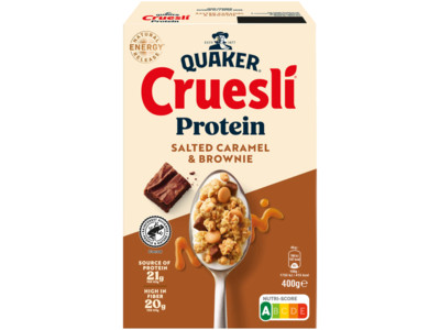 Cruesli protein salted caramel brownie product foto