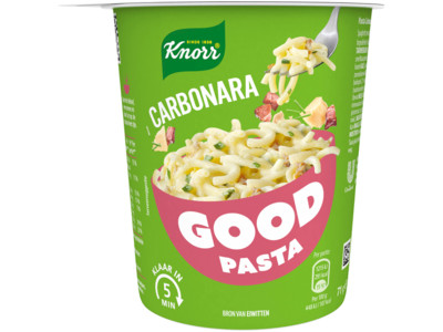 Good pasta spaghetti carbonara product foto