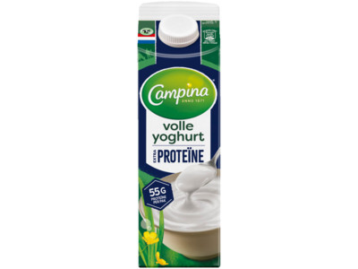Volle yoghurt proteine product foto