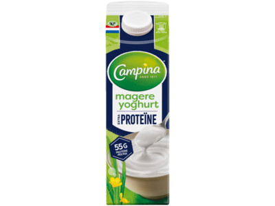 Magere yoghurt proteine product foto