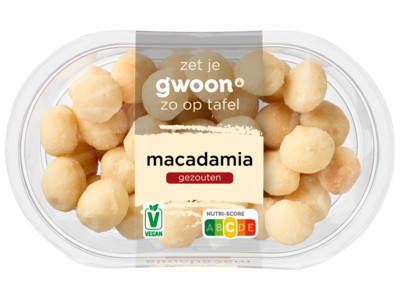 Macadamia gezouten product foto