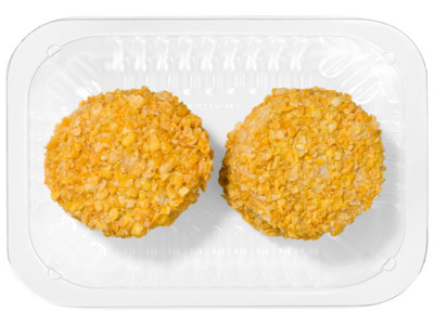 Krokante kipburger product foto