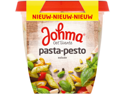 Pasta pesto salade product foto