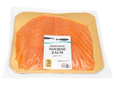 Gerookte Noorse zalmfilet product foto