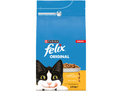 Kattenbrokken kip & kalkoen met groenten product foto