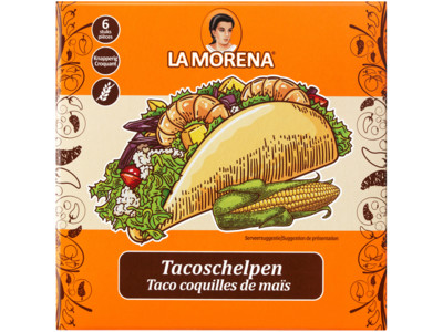 Taco schelpen naturel product foto