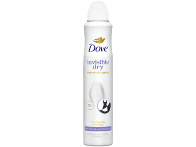 Invisible dry deodorant spray product foto