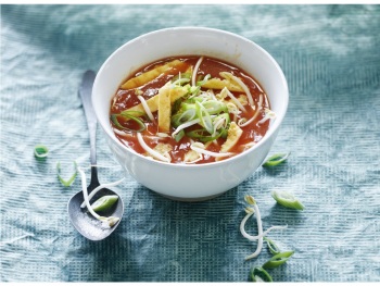 Zoetzure Chinese tomatensoep product foto